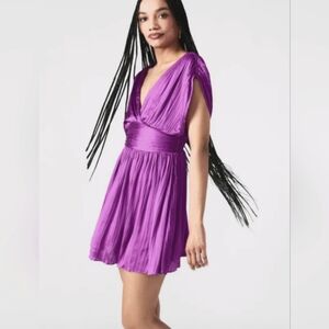 Steve Madden Camelia Purple Mini Dress Size Large